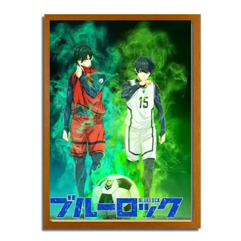 BLUE LOCK: Isagi and Rin. LED frame