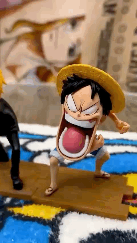One Piece: Ruffy, Zoro und Sanji. 15cm Figur
