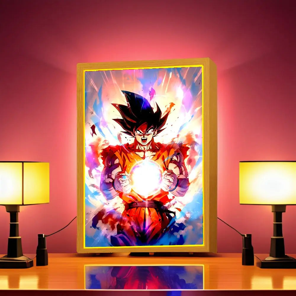 Dragon ball : Goku. Cadre LED
