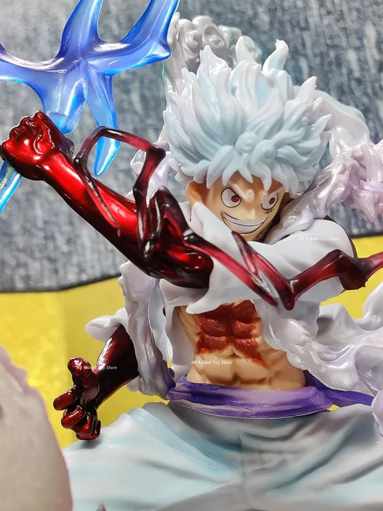 One Piece: Luffy duo Gear 5 Nika+ light ball. Figure 28 cm