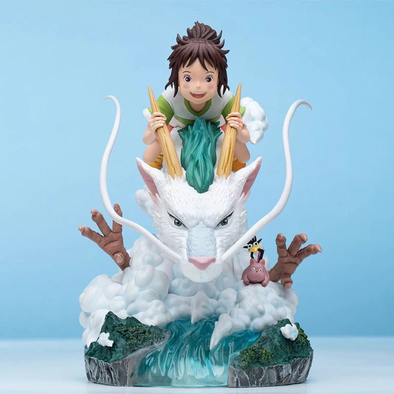 Le voyage de chihiro:Chihiro et Haku. 21 cm figurine