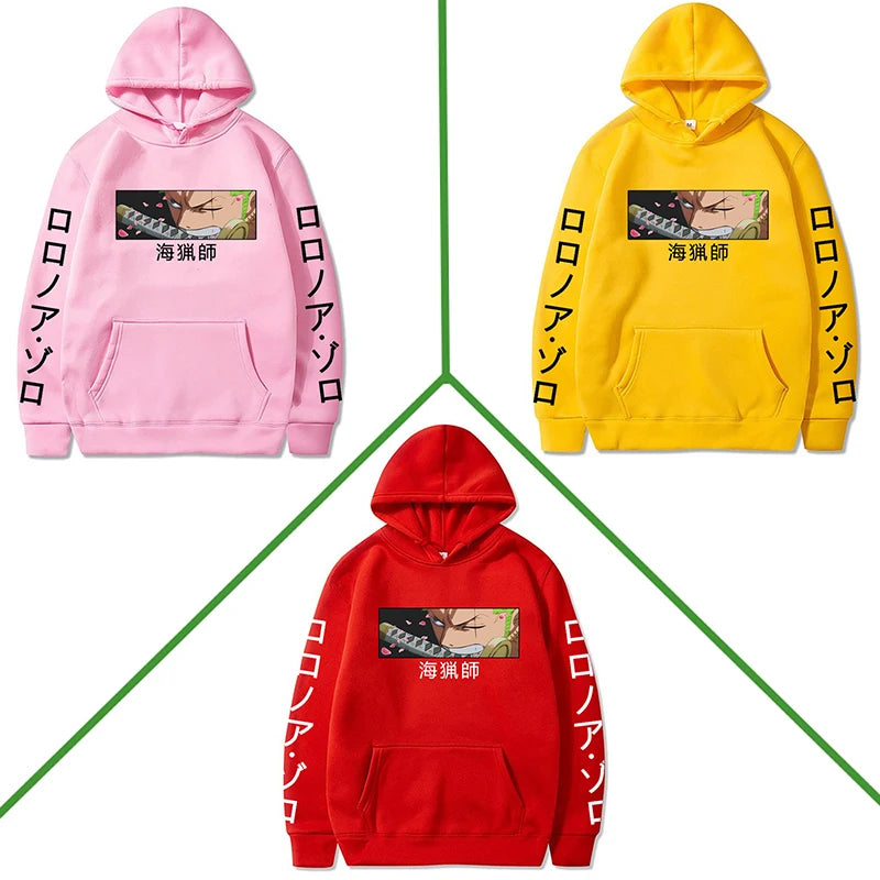 One piece. Hoodie Zoro