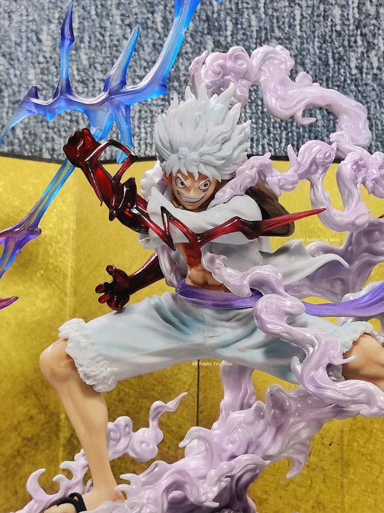 One Piece: Luffy duo Gear 5 Nika+ light ball. Figure 28 cm