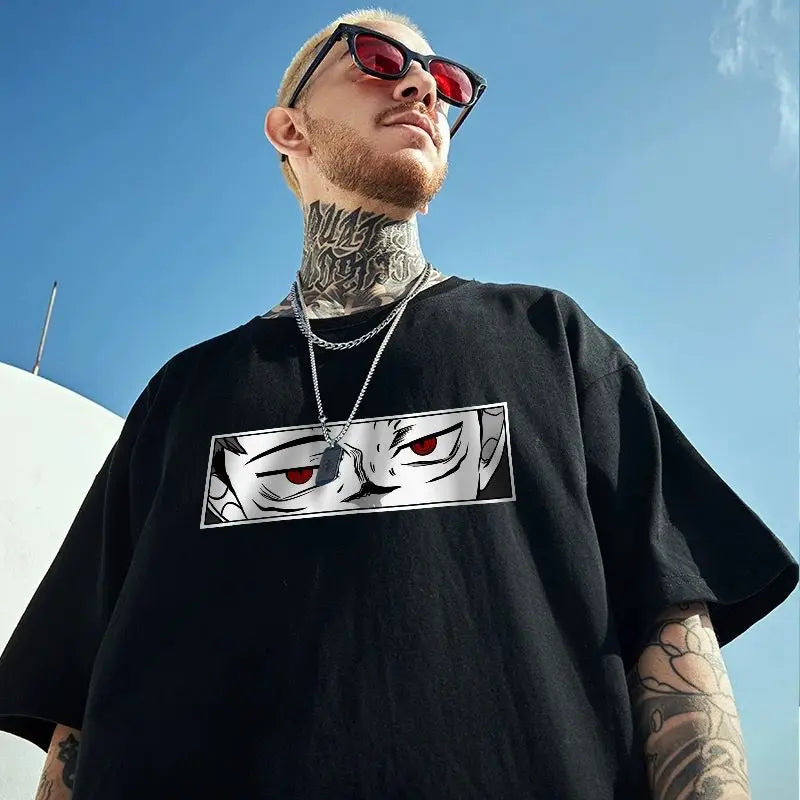 Jujutsu kaisen. Oversize T-shirt Sukuna et Itadori