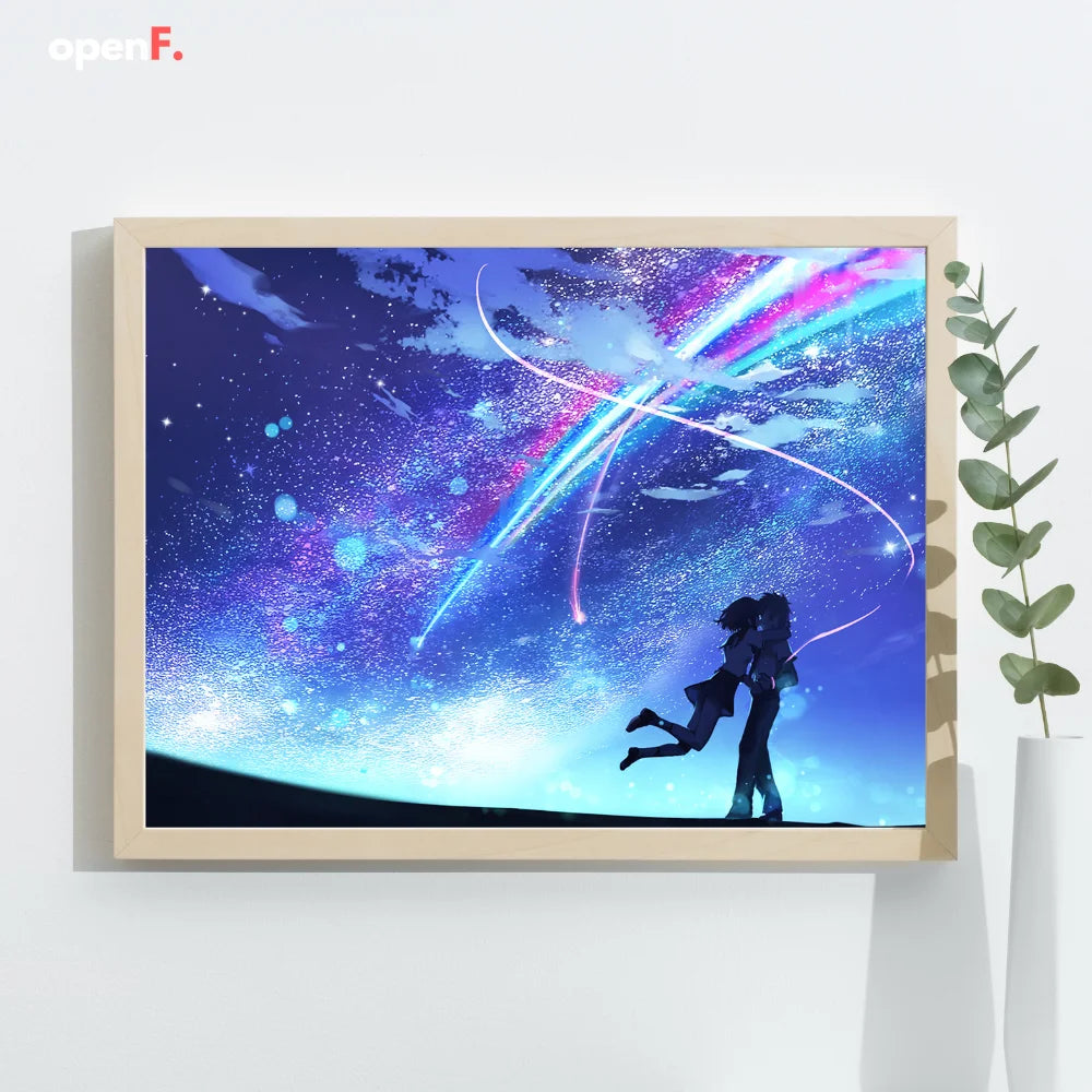 Your name: couple. Cadre LED