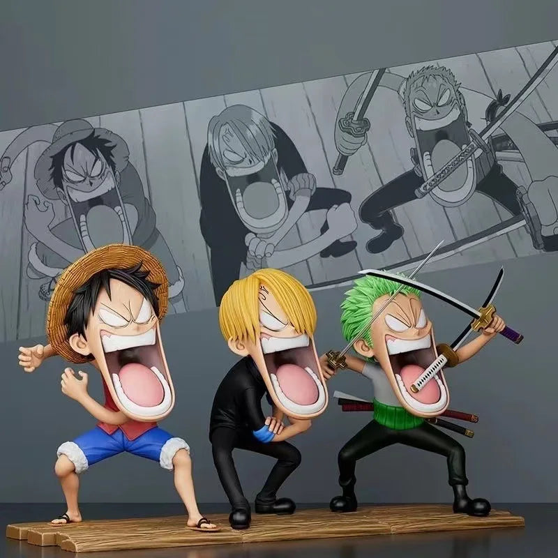 One Piece: Ruffy, Zoro und Sanji. 15cm Figur