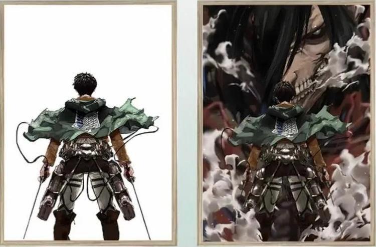 Attaque des Titans :Eren le titan assaillant. Cadre LED
