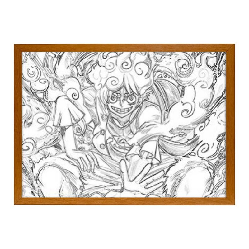 One Piece: Luffy gear 5. Cadre LED