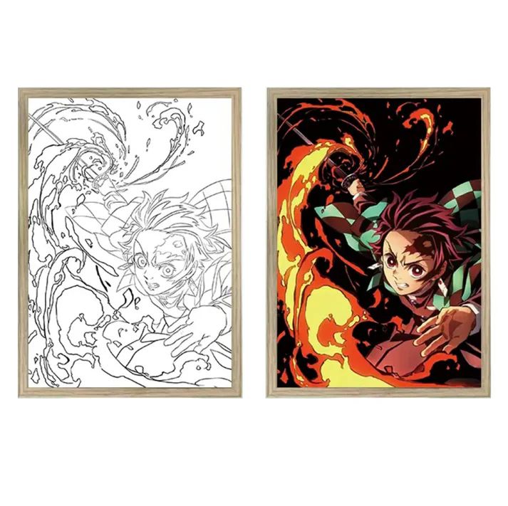 Demon Slayer: Tanjiro. Cadre LED