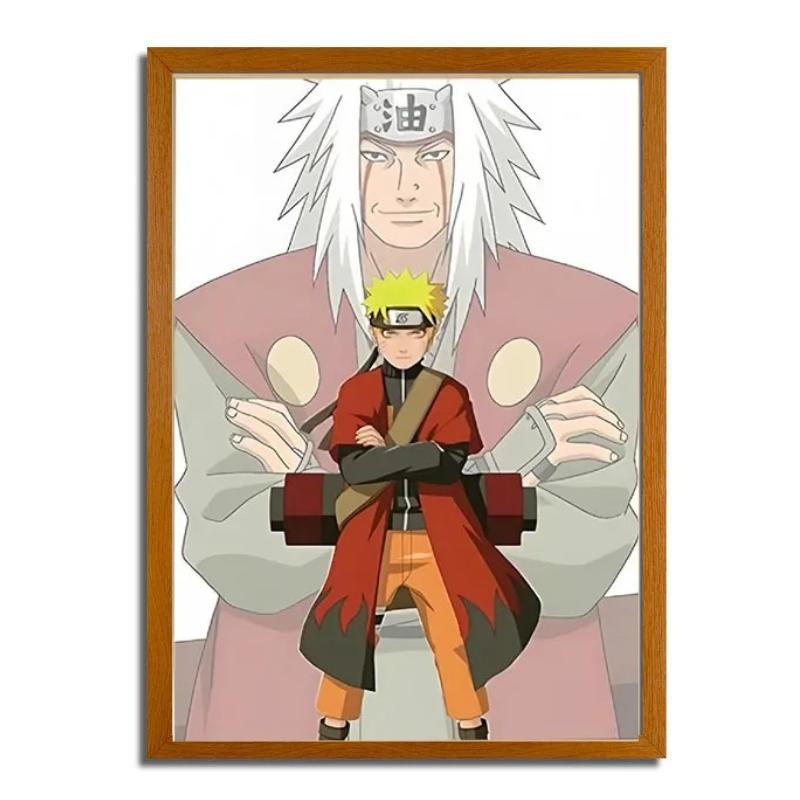 Naruto Shippuden: Naruto et Jiraya. Cadre LED
