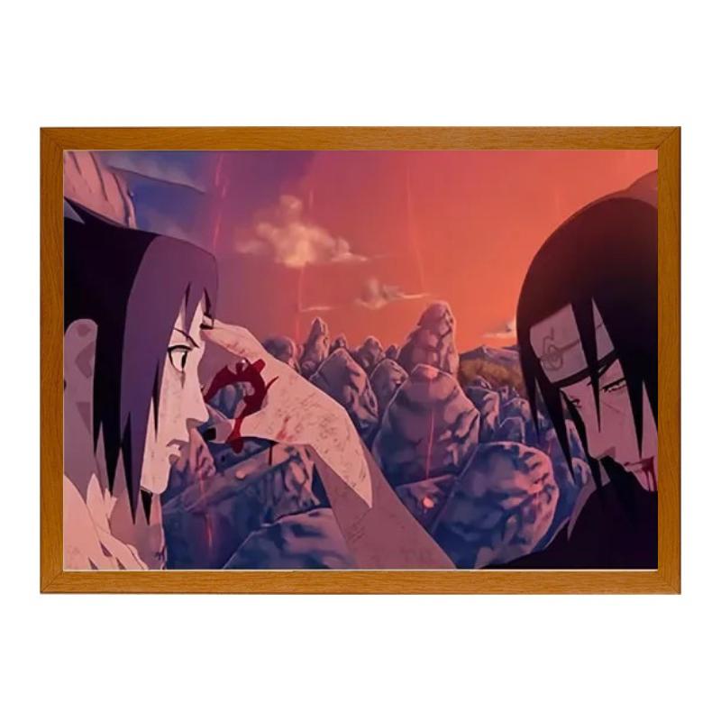 Naruto shippuden: Itachi and Sasuke. LED frame