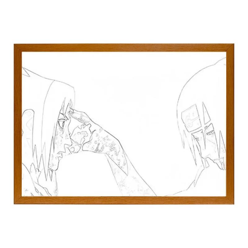Naruto shippuden: Itachi and Sasuke. LED frame