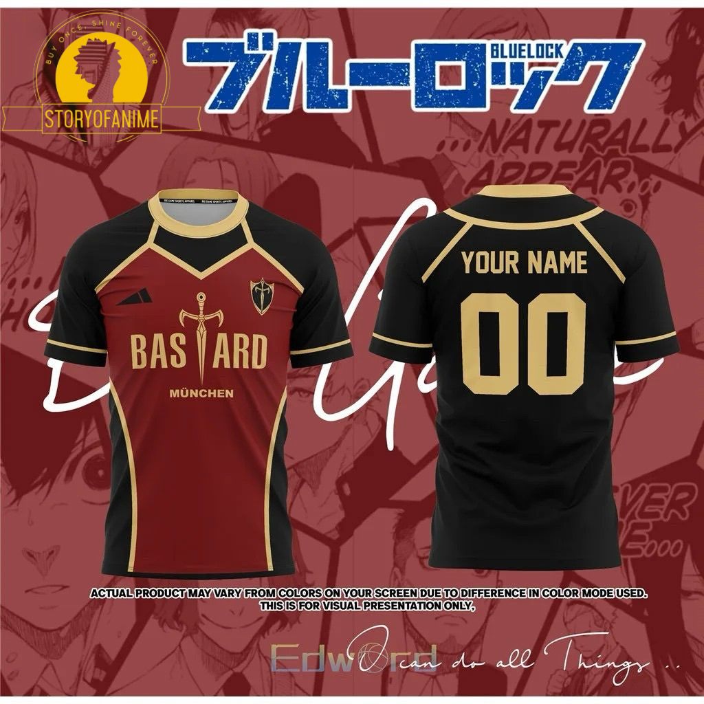 Blue Lock: Personalized Jersey T-shirt