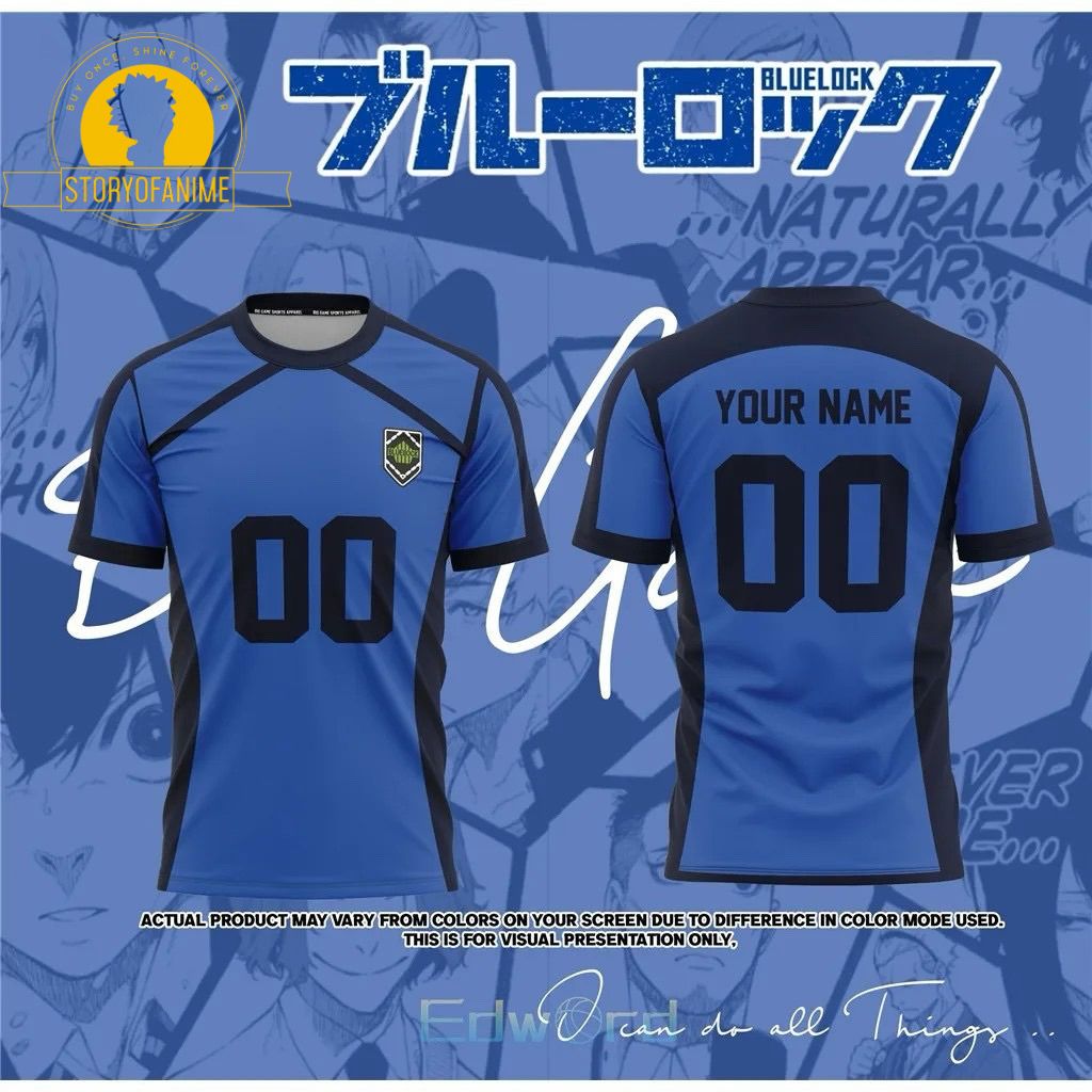 Blue Lock: Personalized Jersey T-shirt