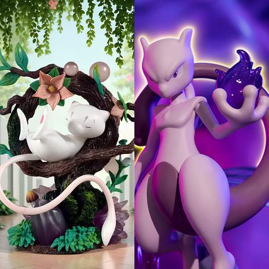 Pokemon : Mew and Mewtwo. 17cm Figure