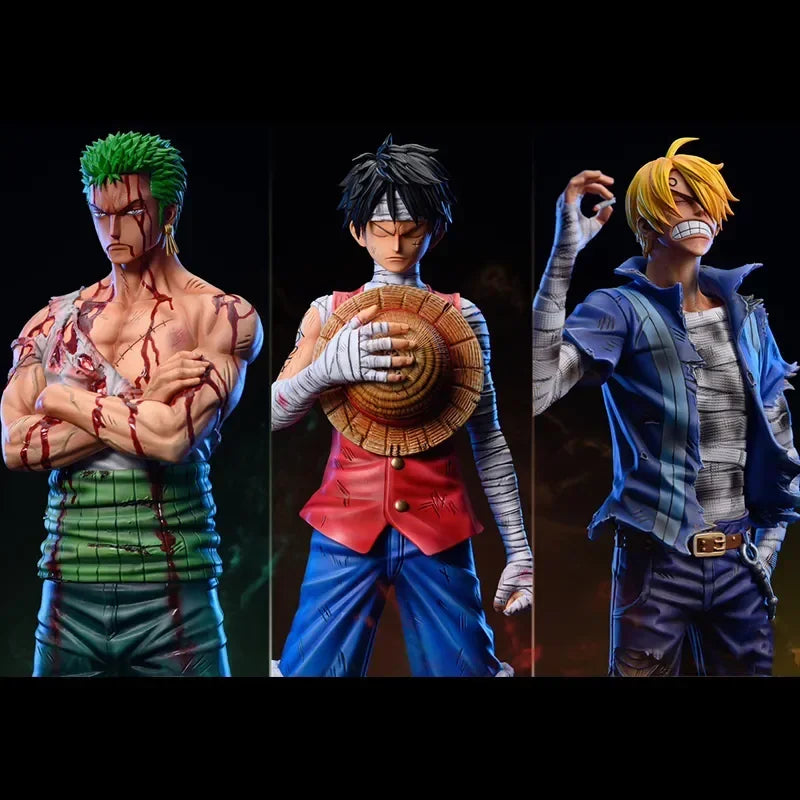 One Piece: Injured Luffy, Zoro and Sanji. 30cm Figure