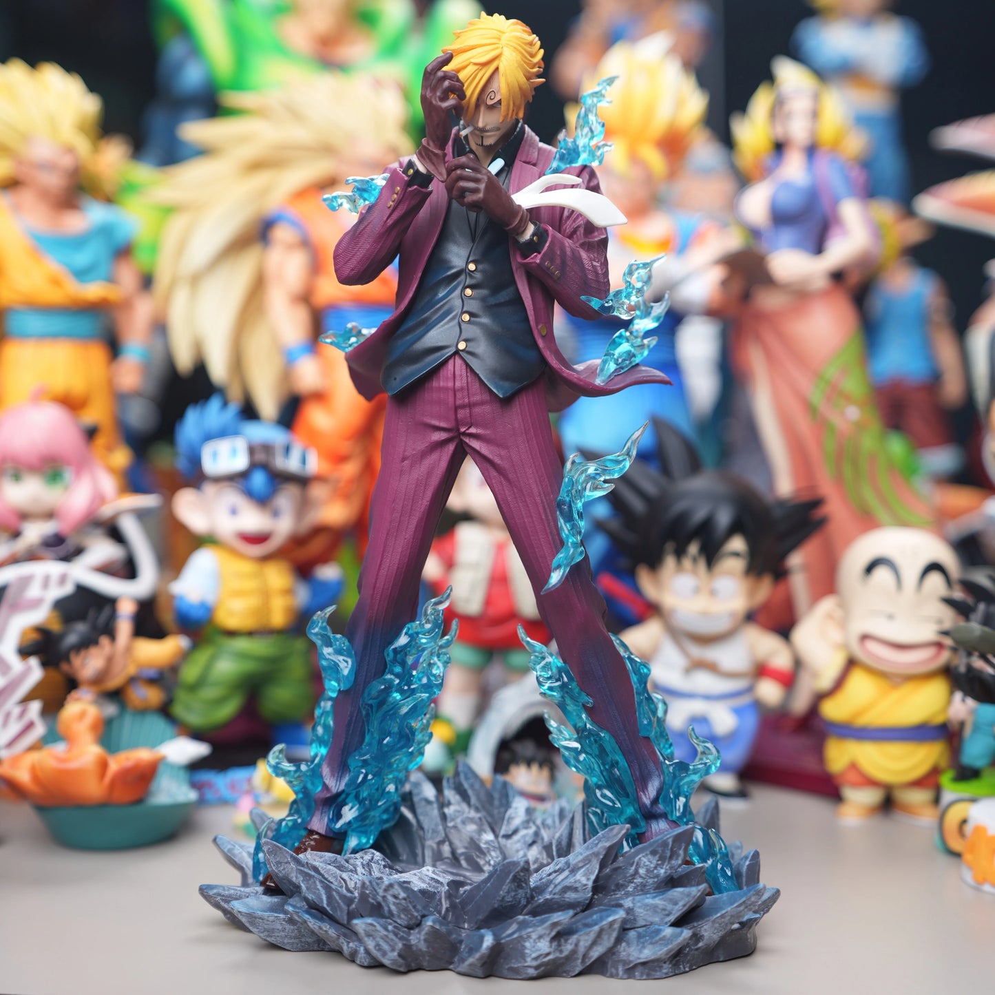 One Piece: Sanji Blue fire. 25cm figure