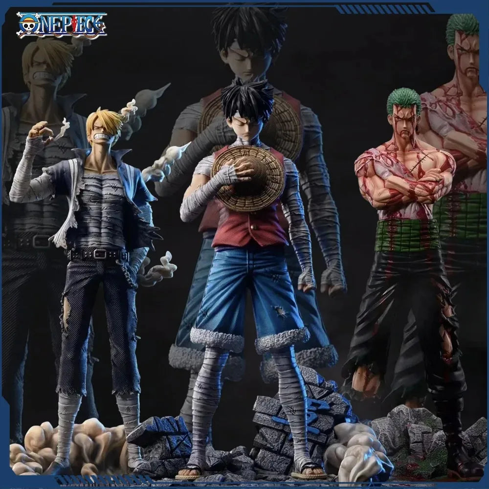 One Piece: Injured Luffy, Zoro and Sanji. 30cm Figure