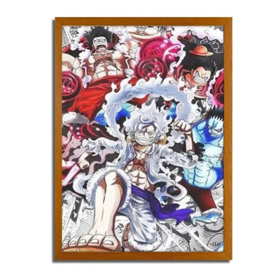One Piece: Luffy gear 4 and 5. LED frame