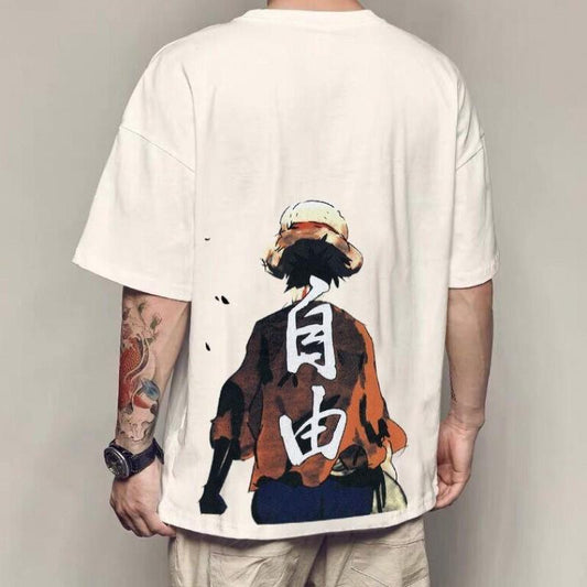 One Piece, T-shirt Luffy de dos